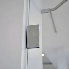 Paravan Cada Pliabil BP2801 100cm X 130cm, Sticla Securizata, Profil Cromat din Aluminiu-Diplon