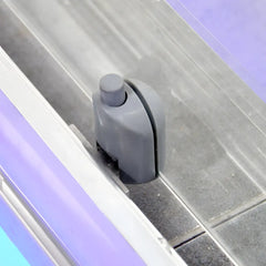 Perete de dus Diplon BP5714SA-180x195cm, Sticla securizata 6 mm, Aluminiu, Transparent-Diplon