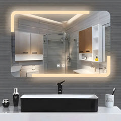 Oglinda baie J1578 cu iluminare LED si Functie Dezaburire, Dimensiune 80*60cm-Diplon