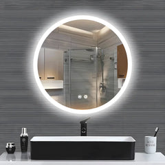 Oglinda baie J1579 cu iluminare LED si Functie Dezaburire, Dimensiune R70cm-Diplon