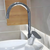 Baterie Bucatarie ST2527, Cartus Ceramic, Alama, Argintiu Cromat