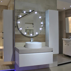 Oglinda Cosmetica Rotunda cu Iluminare LED J1574 R85cm-Diplon