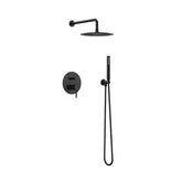 Set de dus incastrat ST2030BL, 7 in 1, para de dus fixa si mobila, comutator, Culoare negru-Diplon