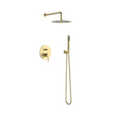 Set de dus incastrat ST2030GL, 7 in 1, para de dus fixa si mobila, comutator, Culoare auriu-Diplon