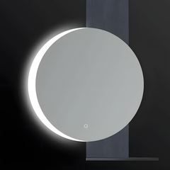 Oglinda Baie Led J1575 R70cm cu Raft Integrat-Diplon