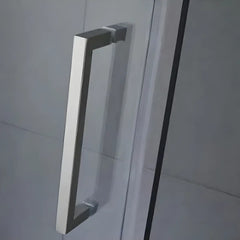 Cabina de dus BR6610, Dimensiune 80X120cm, Sticla Securizata Transparenta 8mm, Profil Inox Cromat, Usa Culisanta-Diplon