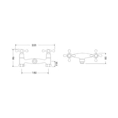 Baterie cada cu dus retro ST03163-Diplon