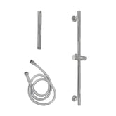 Set de Dus BG8001, Culoare argintiu cromat, Contine bara culisanta, cap de dus si furtun-Diplon