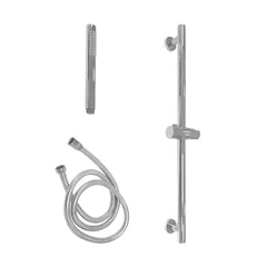 Set de Dus BG8001, Culoare argintiu cromat, Contine bara culisanta, cap de dus si furtun-Diplon