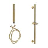 Set de Dus BG8001GL, Culoare auriu, bara culisanta, cap de dus si furtun-Diplon