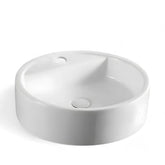 Lavoar Pe Blat Rotund WB7209, Material Portelan, Dimensiune R49cm, Culoare Alb-Diplon