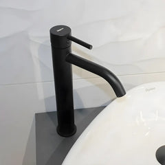 Baterie inalta pentru lavoar ST2512-1BL, Material Alama, Finisaj Cromat, Cartus ceramic, Negru-Diplon