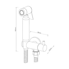 Baterie cu functie de bideu BDQ4002-Diplon