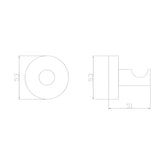 Agatatoare baie SE30121-1, Alama, Finisaj Crom