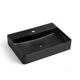 Chiuveta Baie 60x42cm, WB6417-60MB, Tip Montaj Suspendat sau pe Blat, Culoare Negru Mat, Portelan-Diplon