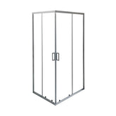 Cabina de dus BR6692CA-80*100cm, Sticla Securizata 5mm, Profil Aluminiu Cromat, Usi Culisante-Diplon