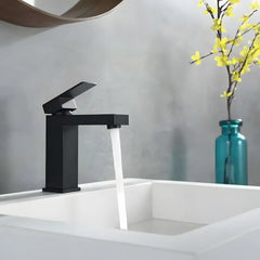 Baterie lavoar ST2532BL, Monocomanda, Cartus Ceramic, Negru Mat-Diplon