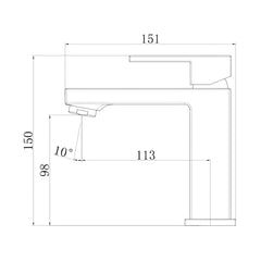 Baterie lavoar ST2532BL, Monocomanda, Cartus Ceramic, Negru Mat-Diplon