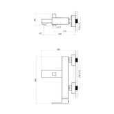 Baterie cada ST2531, monocomanda, Culoare Argintiu cromat, Cartus ceramic-Diplon