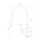 Baterie bucatarie ST2557, Pipa Pivotanta, Monocomanda, Material Alama, Finisaj Cromat, Outlet-Diplon
