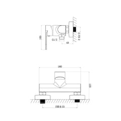 Baterie de Dus si Cada ST2523, Monocomanda, Cartus Ceramic, Argintiu Cromat-Diplon