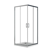 Cabina De Dus Bob 80x80cm, Sticla Securizata 6mm, Profil Aluminiu, Usi Culisante Inchidere Magnetica