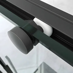 Cabina De Dus Oto 80*120cm Outlet, Sticla Securizata 6mm, Profil Aluminiu Negru, Usa Culisanta-Diplon