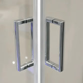Cabina De Dus Pan 80x100cm, Sticla Securizata Gri, Profil Aluminiu Cromat, Usi Culisante