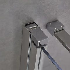 Cabina de Dus BR6601-90*90cm, Sticla Securizata Transparenta 8mm, Profil Aluminiu Cromat-Diplon