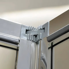 Cabina de dus BR5761CA-80, Dimensiune 80X80cm, Sticla Securizata Transparenta, Usa Culisanta-Diplon