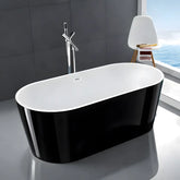 Cada Freestanding Nora 169x81cm, Acril Premium, Finisaj Negru
