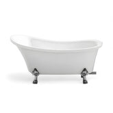 Cada Baie Freestanding Retro Klara 163x72cm, Acril, Finisaj Alb-Diplon