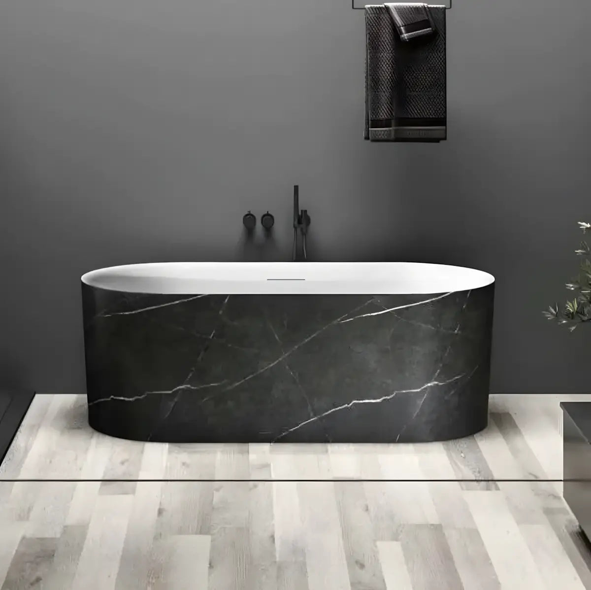 Cada freestanding ovala din acril BT8201-Diplon