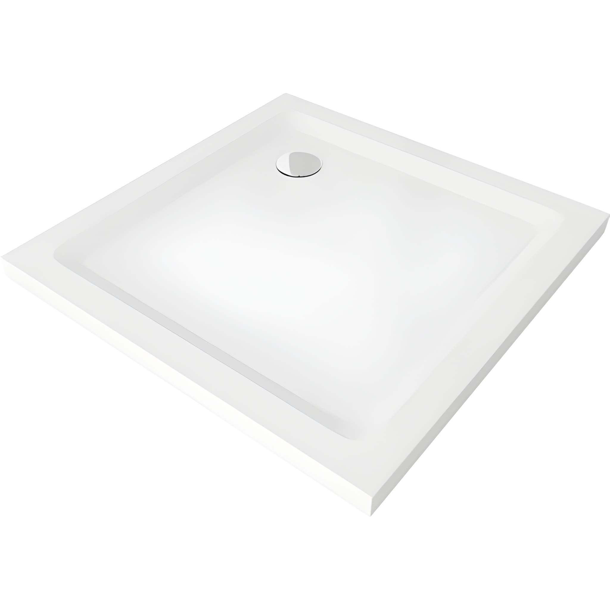Cadita de Dus Slim 90×90cm, Acril, Sifon Inclus, Mexen Flat-Diplon