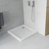 Cadita de Dus Slim 90×90cm, Acril, Sifon Inclus, Mexen Flat-Diplon