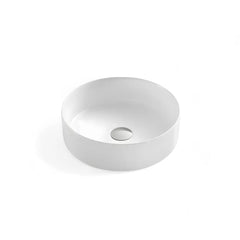 Chiuveta Baie Rotunda, Lavoar pe Blat Diplon WB6427, Material Portelan, Culoare Alb-Diplon