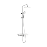 Coloana de Dus cu Baterie BGQ0702, Cu para fixa si mobila,Alama, Inaltime superioara reglabila-Diplon