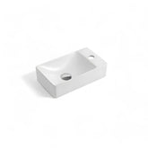 Lavoar Baie Gent 38x22cm, Alb, Portelan, Outlet-Diplon