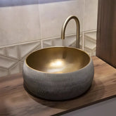 Lavoar Baie Malaga R41cm, Bronz, Ceramica-Diplon
