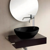 Lavoar Baie Pe Blat Lima 41x34cm, Negru Mat, Portelan, Outlet-Diplon