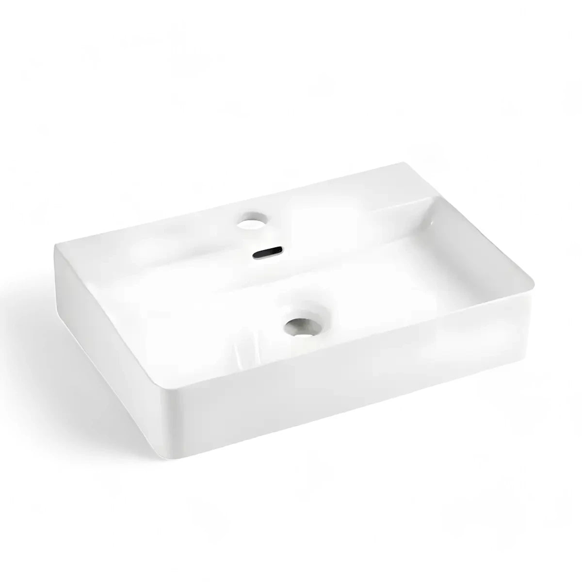 Lavoar Suspendat Sau Pe Blat Kairo 60x42cm, Alb, Portelan-Diplon