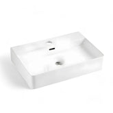 Lavoar Suspendat Sau Pe Blat Kairo 60x42cm, Alb, Portelan-Diplon