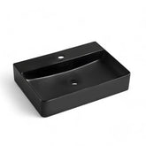 Lavoar Suspendat Sau Pe Blat Kairo 60x42cm, Negru Mat, Portelan-Diplon