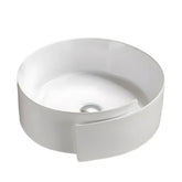 Lavoar pe Blat Oziris R44cm, Alb, Ceramica