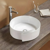 Lavoar pe Blat Oziris R44cm, Alb, Ceramica