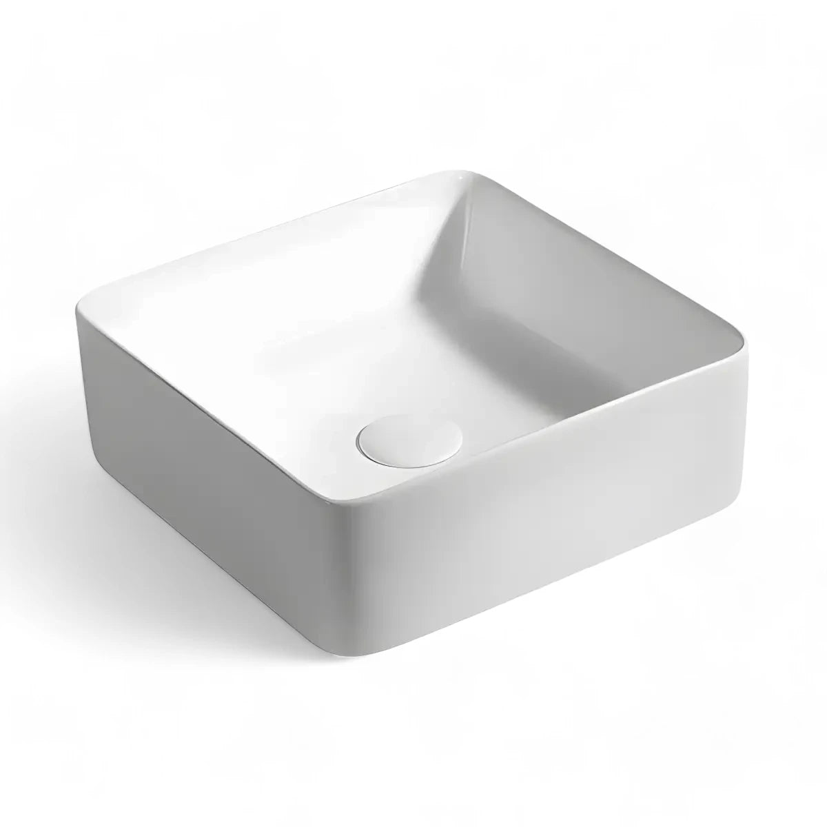 Lavoar pe Blat WB7225, Material Portelan, Culoare Alb, Design Modern-Diplon