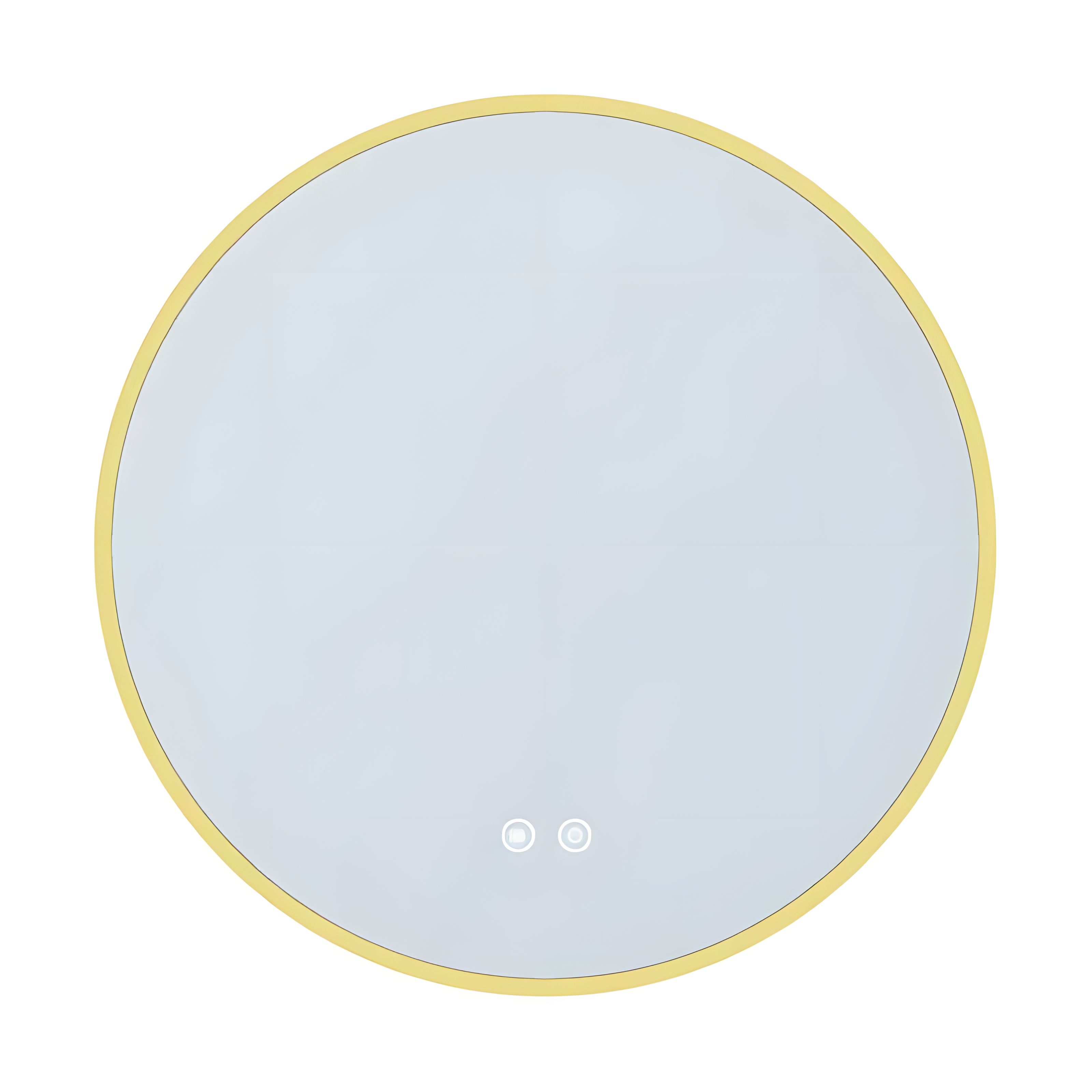 Oglinda Baie Led Magnolia R80cm, Auriu, Functie Dezaburire, Outlet-Diplon