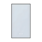 Oglinda Baie Led Oleander 50x90cm, Rama Aluminiu Negru Mat, Functie Dezaburire-Diplon