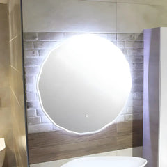 Oglinda de Baie cu Lumina Led J1570, Dimensiune R80cm-Diplon