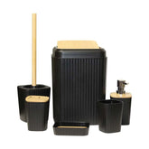 Set Accesorii Baie, Culoare Negru, 6 piese, SL8609-S